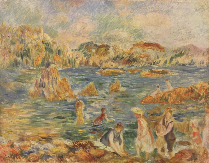 Sur la plage de Guernesey - Pierre-Auguste Renoir