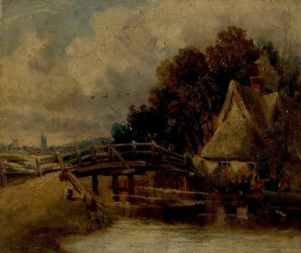 Sur la Stour près d'East Bergholt, Sufffolk - John Constable image 1 reproduction artisanale de tableau