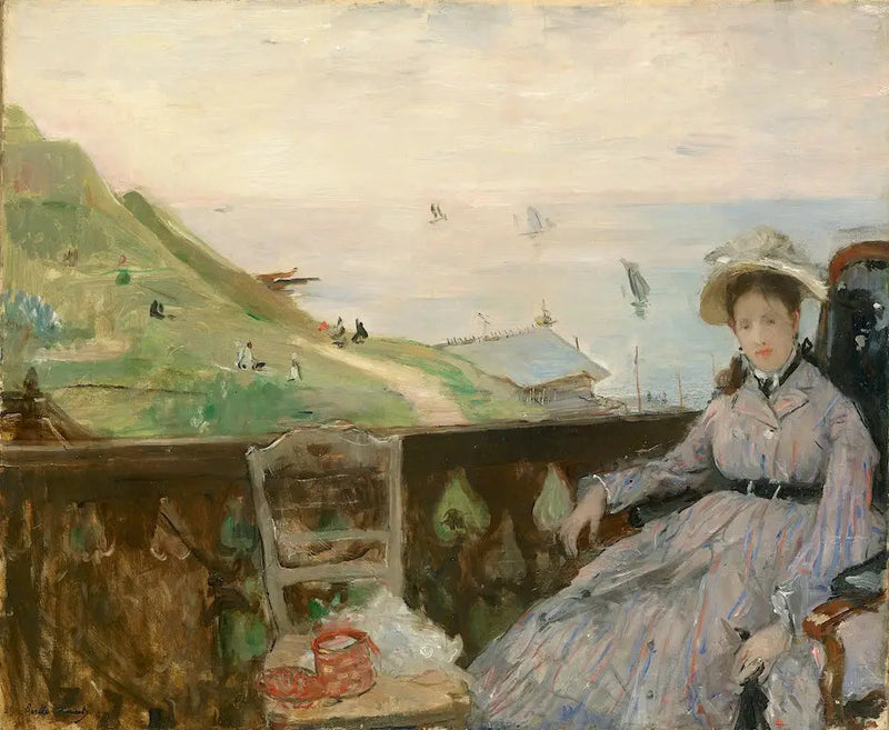 Sur la terrasse - Berthe Morisot