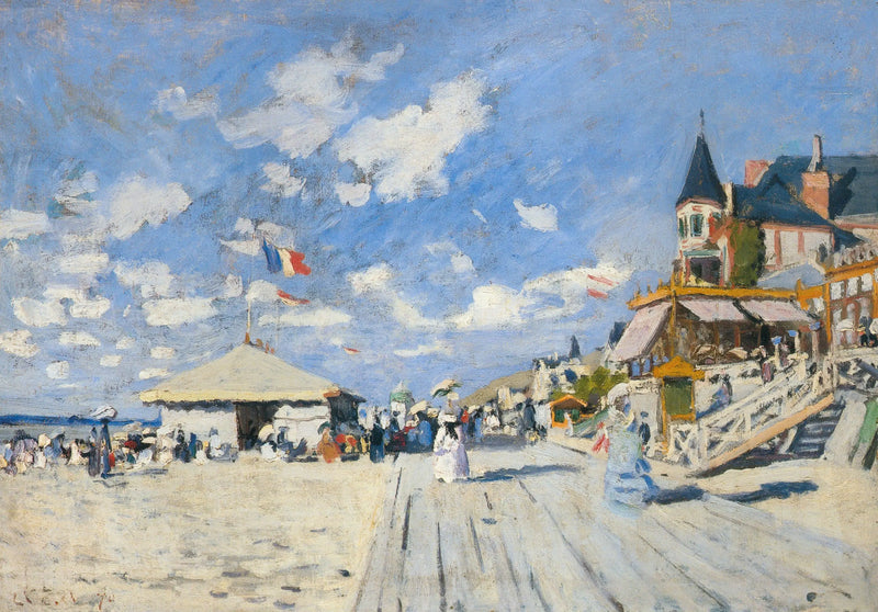 Sur les planches de Trouville - Claude Monet