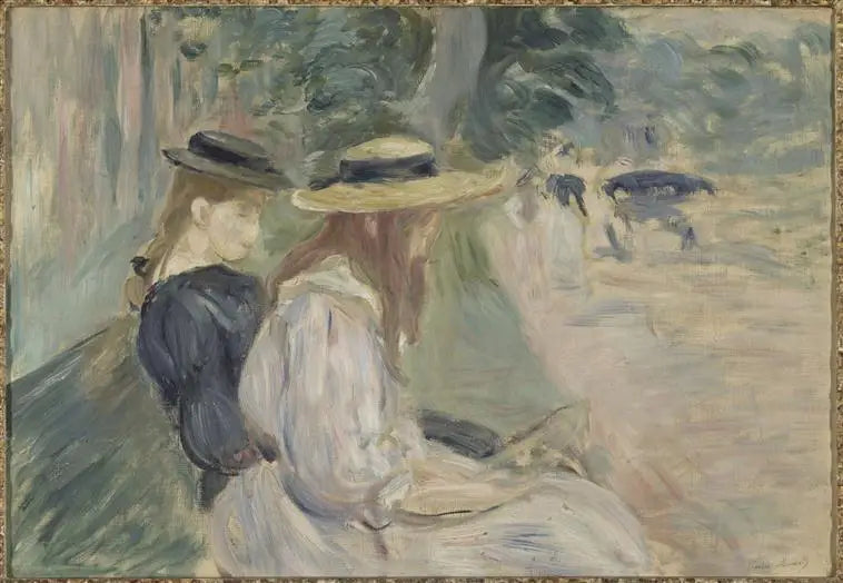 Sur un banc au bois de Boulogne - Berthe Morisot