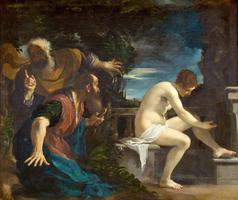 Suzanne et les vieillards. - Guercino