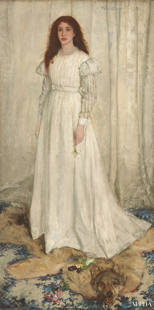 Symphonie en blanc, n° 1 : La fille blanche - James Abbott McNeill Whistler - Reproductions de tableaux et peintures haut de gamme