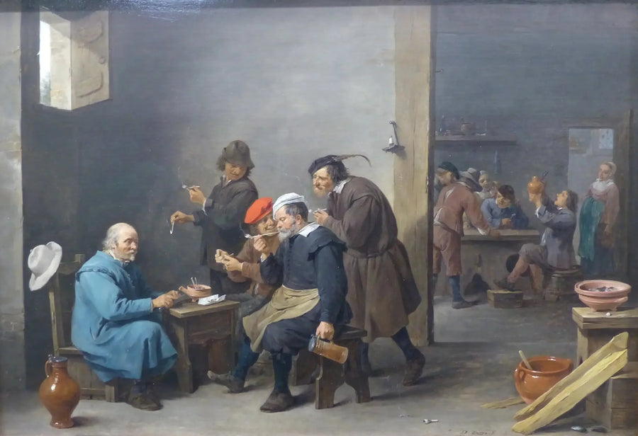 Tabagie - "L'homme au chapeau blanc" - David Teniers le Jeune