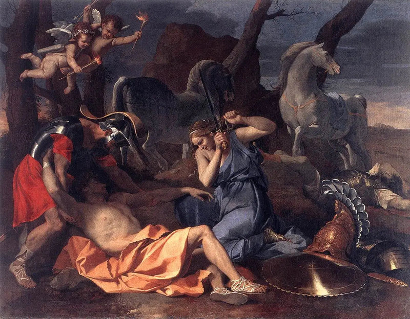 Tancrède et Herminie - Nicolas Poussin