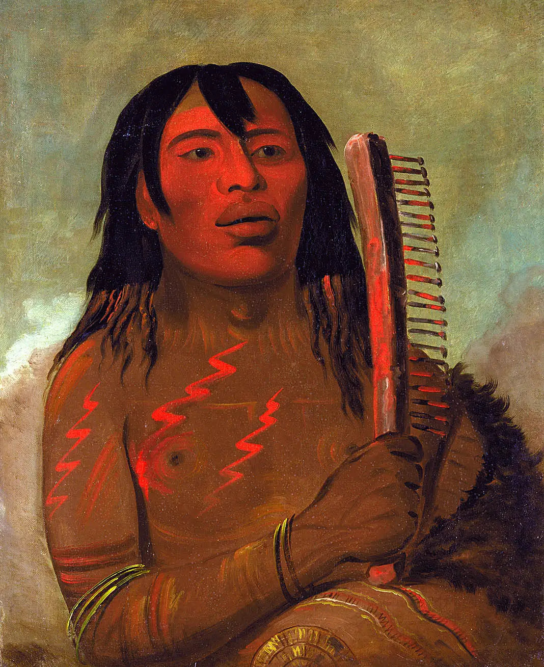 Tcha-dés-sa-ko-máh-pee l’enfant de l’ours - George Catlin - Alpha Reproduction
