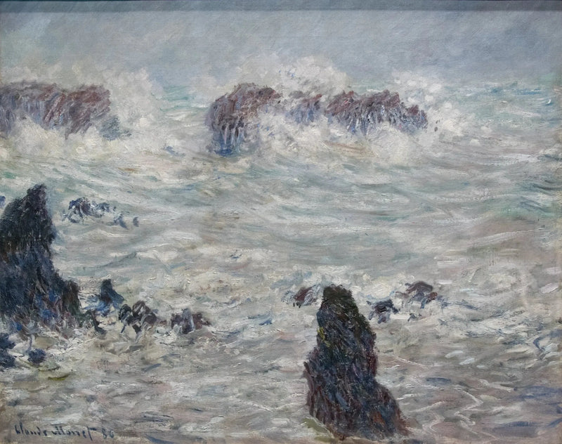Tempête, côtes de Belle-Île W1116 – Claude Monet
