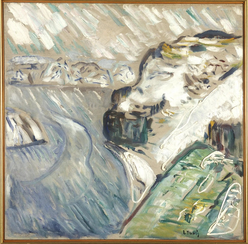 Tempête de neige sur la mer - Edvard Munch