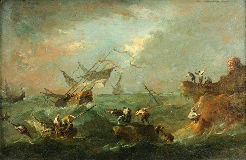 Tempête en mer - Francesco Guardi image 1 tableau peint à l’huile sur toile