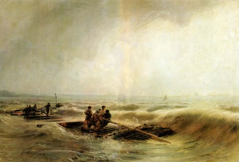 Tempête sur la Volga - Ilya Repin