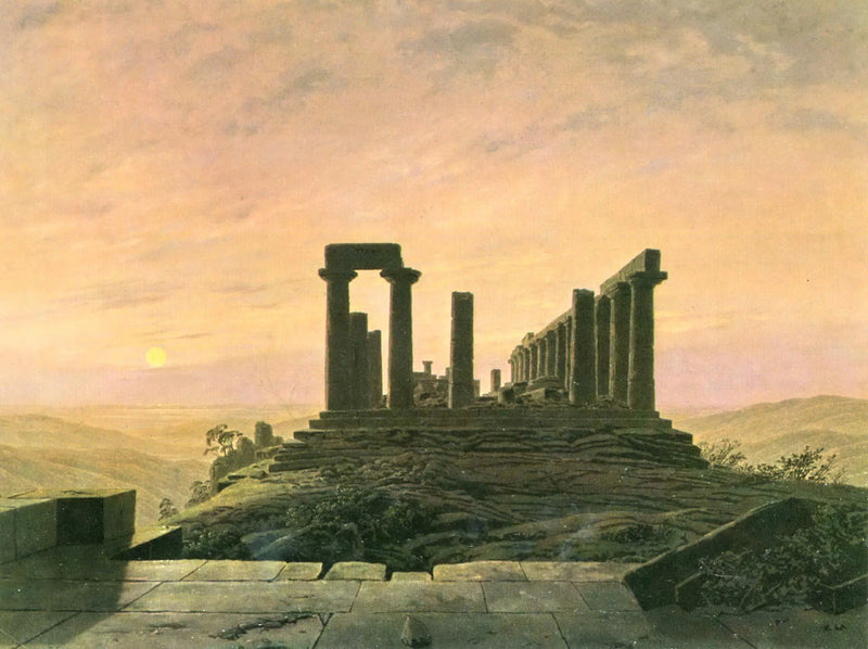 temple de Junon à Agrigente - Caspar David Friedrich