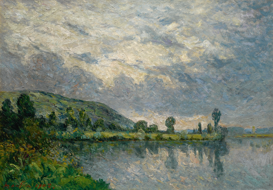Temps d'orage, Les Andelys, Eure - Maxime Maufra image 1 reproduction artisanale de tableau