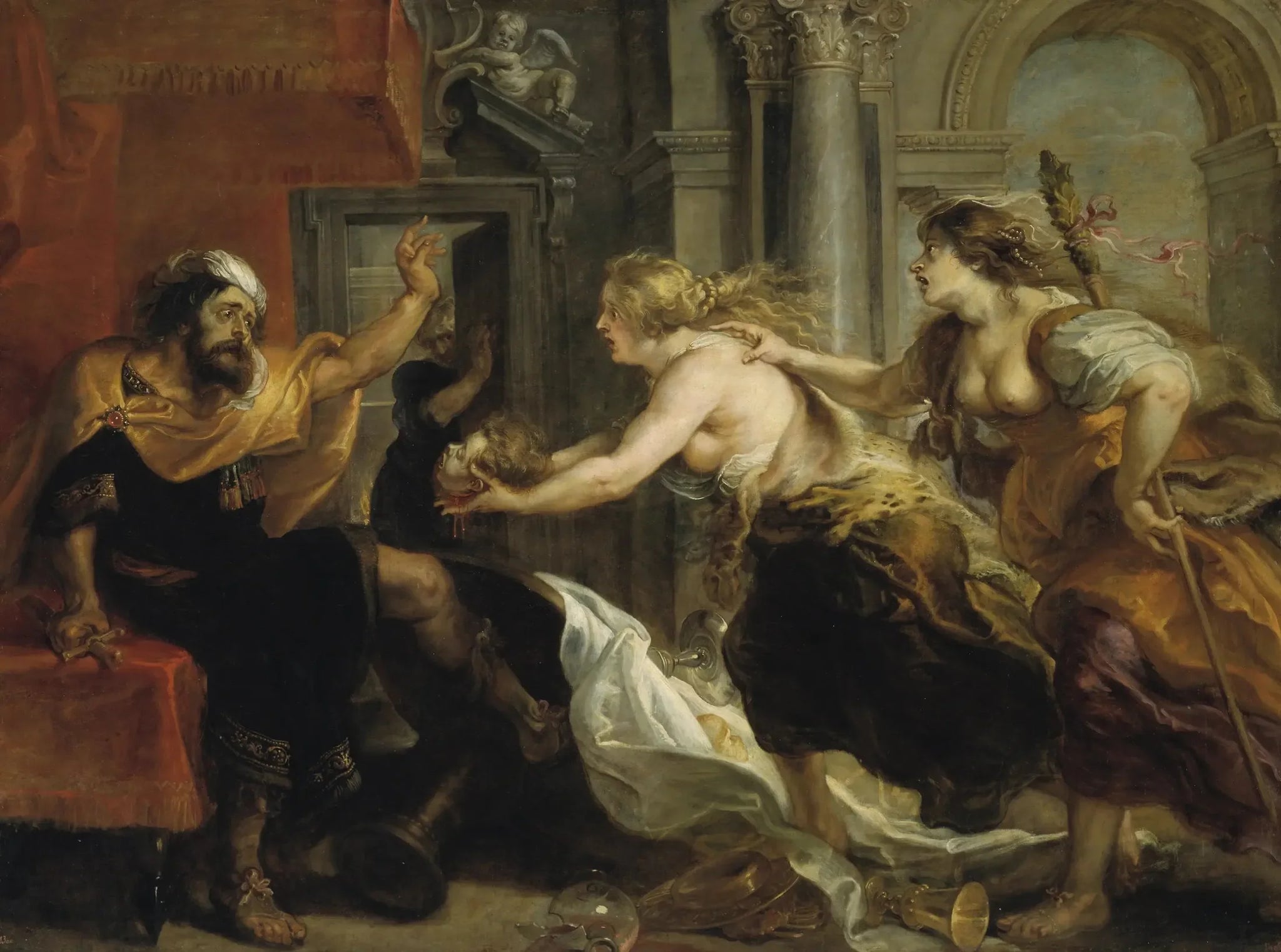 Térée confrontée à la tête de son fils Itys - Peter Paul Rubens image 1 reproduction d’œuvre d’art à l’huile