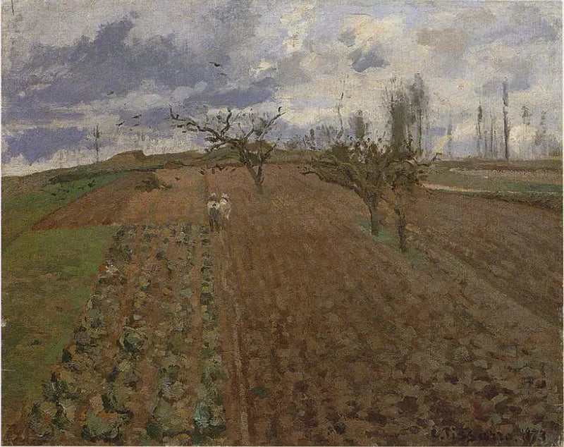 Terres travaillées près d'Osny - Camille Pissarro