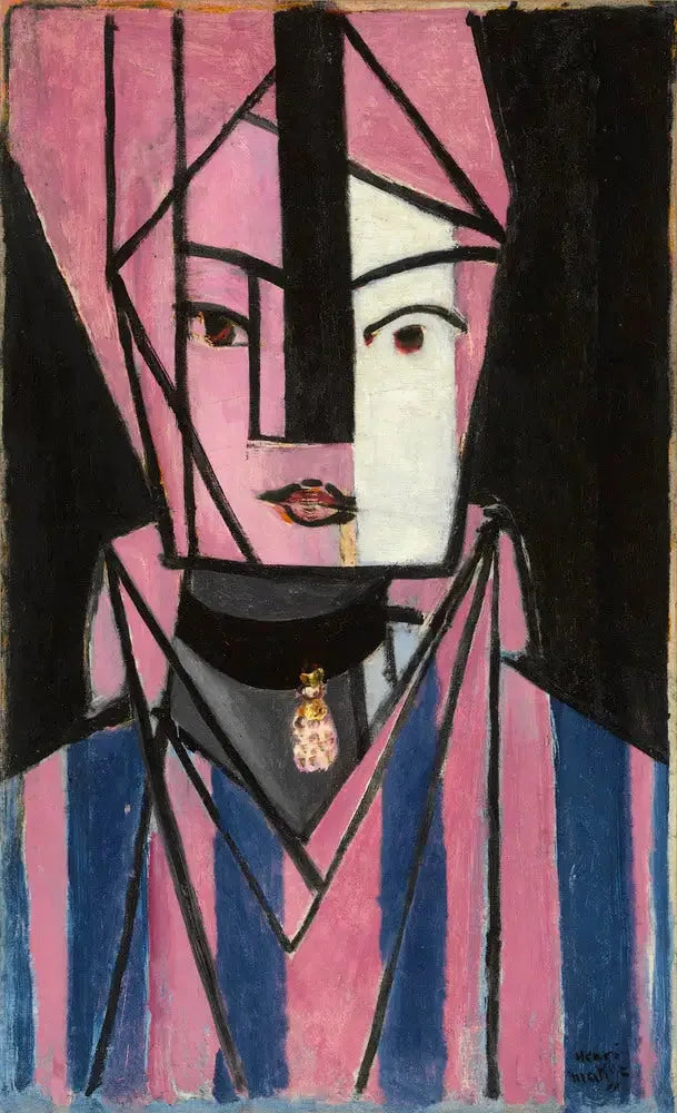 Tête blanche et rose - Henri Matisse