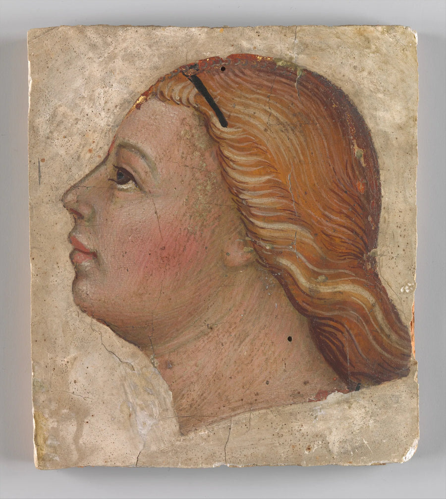 Tête d'ange de profil gauche - Taddeo di Bartolo