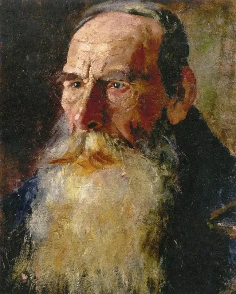 Tête d'homme barbu - Edvard Munch