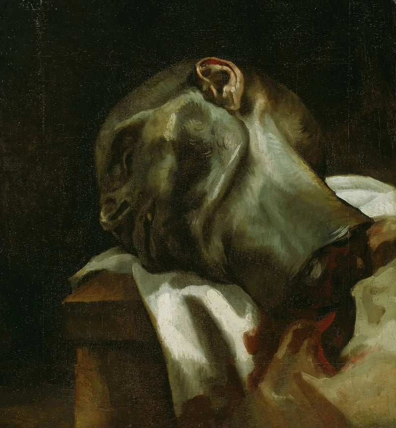 Tête d'un homme guillotiné - Théodore Géricault