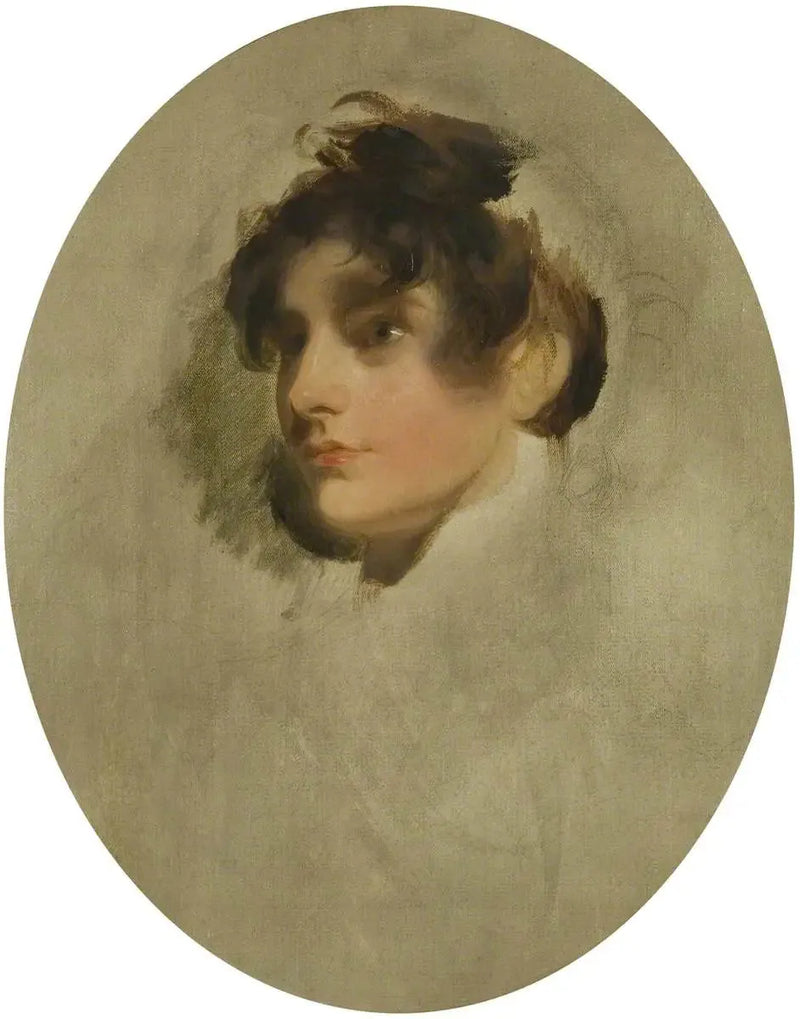 Tête d'une jeune femme inconnue - Thomas Lawrence