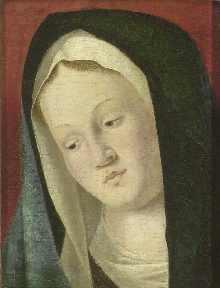 Tête de la Vierge (fragment) - Marco Basaiti