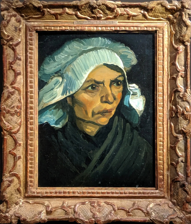 Tête de paysanne au bonnet blanc - Vincent van Gogh