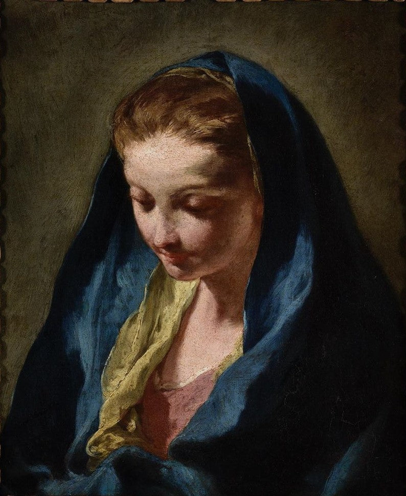 Tête de Vierge - Giovanni Battista Pittoni