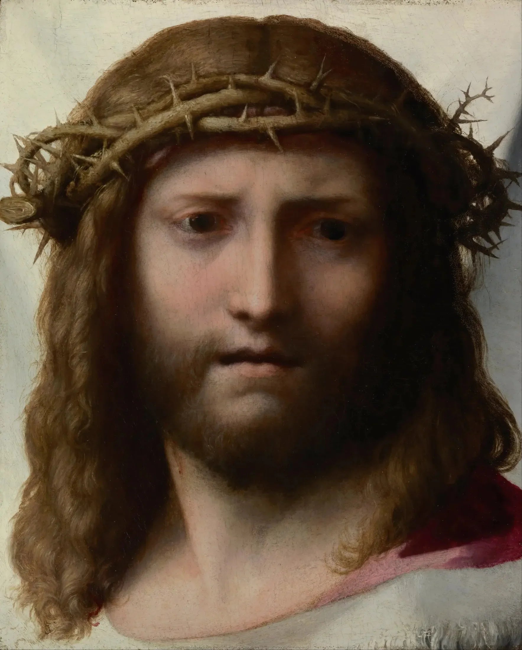 Tête du Christ - Antonio da Correggio image 1 copie peinte à la main à l’huile