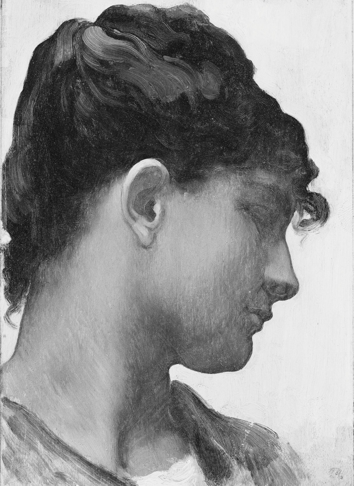 Tête d'une fille italienne - Frederic Leighton