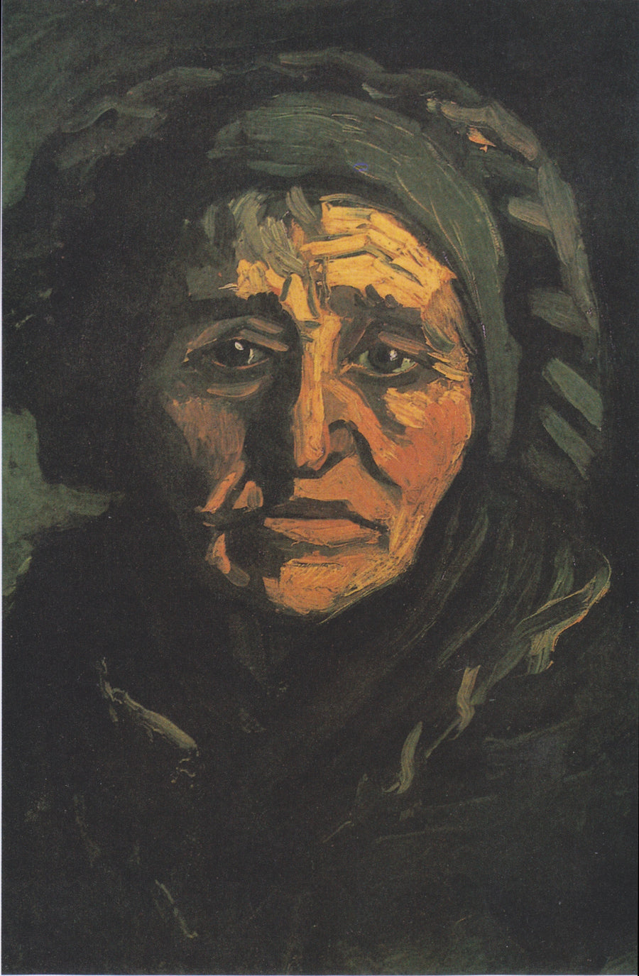 Tête de femme au bonnet vert, F74 – Van Gogh