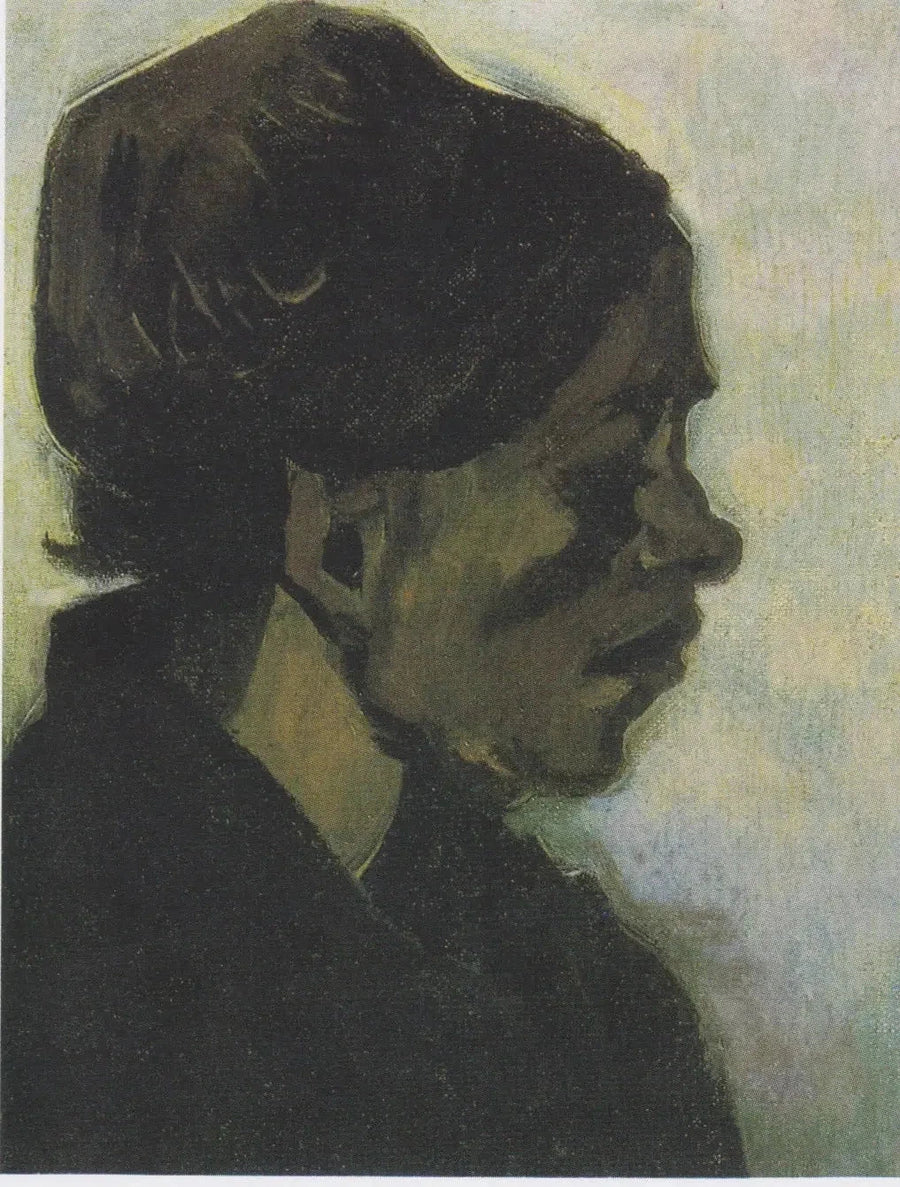 Profil de femme à la coiffe sombre, F153 – Van Gogh