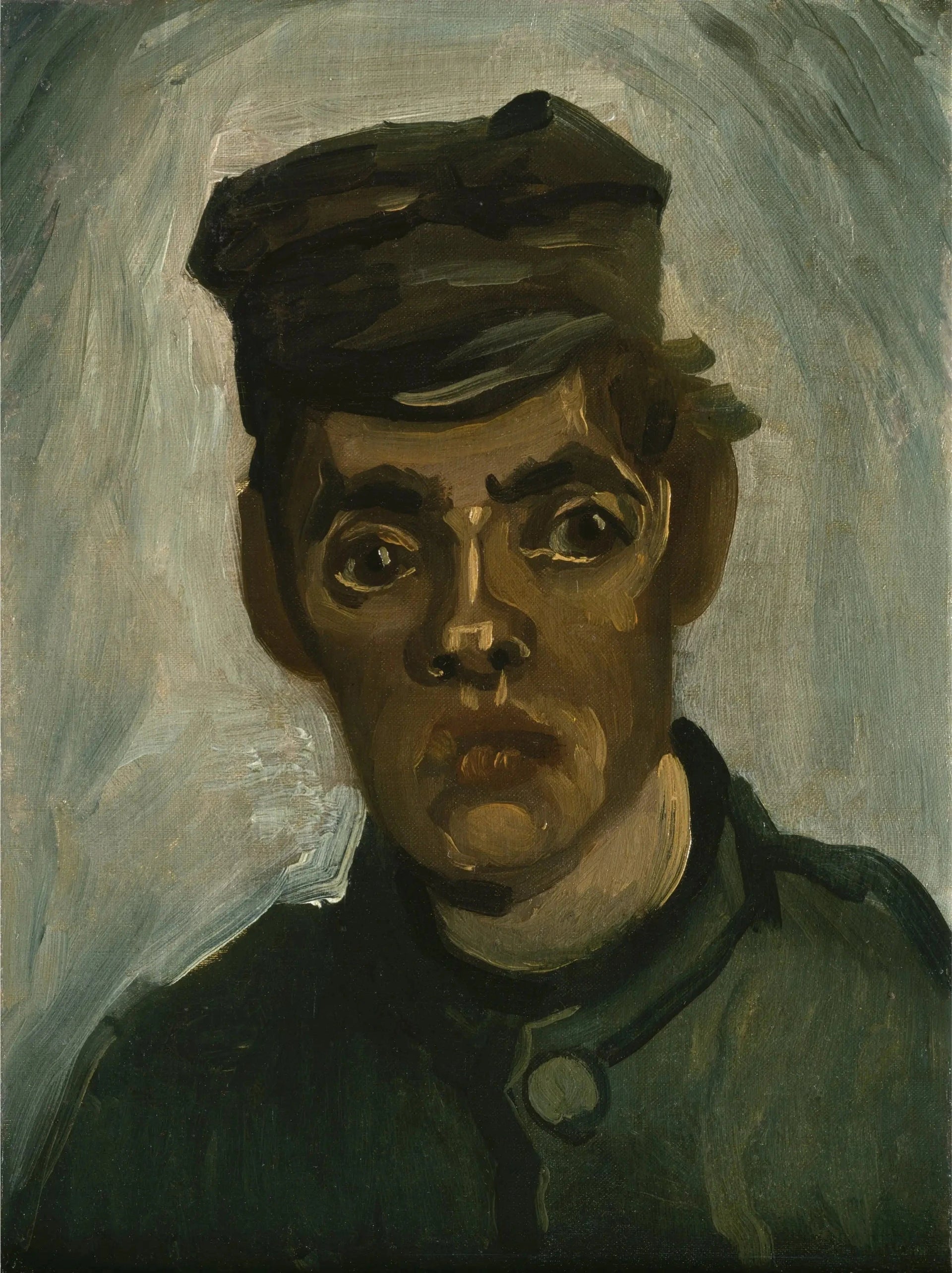Tête d’un jeune paysan à la casquette F165 JH688 — Vincent van Gogh