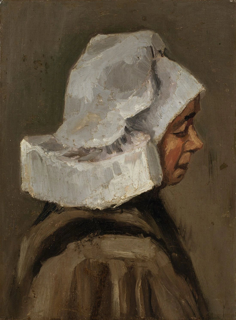 Tête de paysanne au bonnet blanc, F144 – Van Gogh