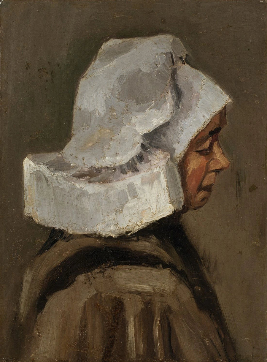 Tête de paysanne au bonnet blanc, F144 – Van Gogh