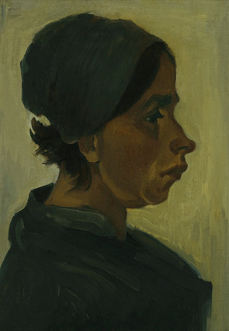 Tête de femme au bonnet sombre, F133 – Van Gogh