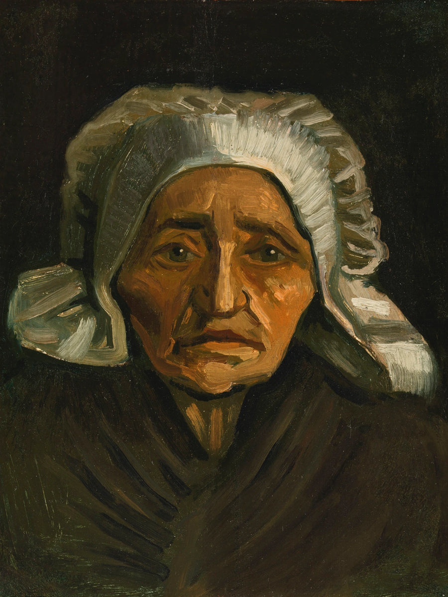 Tête de vieille paysanne à la coiffe blanche, F146 – Van Gogh