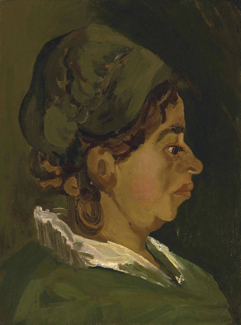 Tête de paysanne de profil droit, F136 – Van Gogh