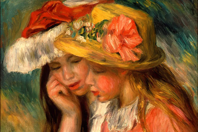 Têtes de deux jeunes filles - Pierre-Auguste Renoir