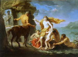 Teti affida Achille al centauro Chirone - Pompeo Batoni
