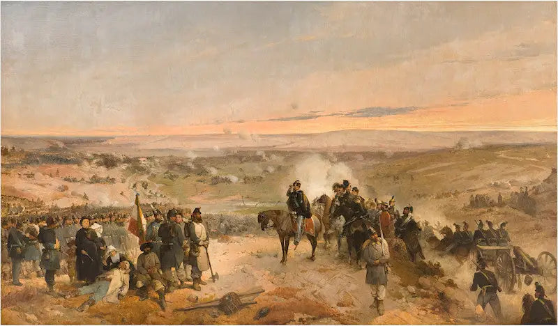 The Battle of the Chernaya - Gerolamo Induno