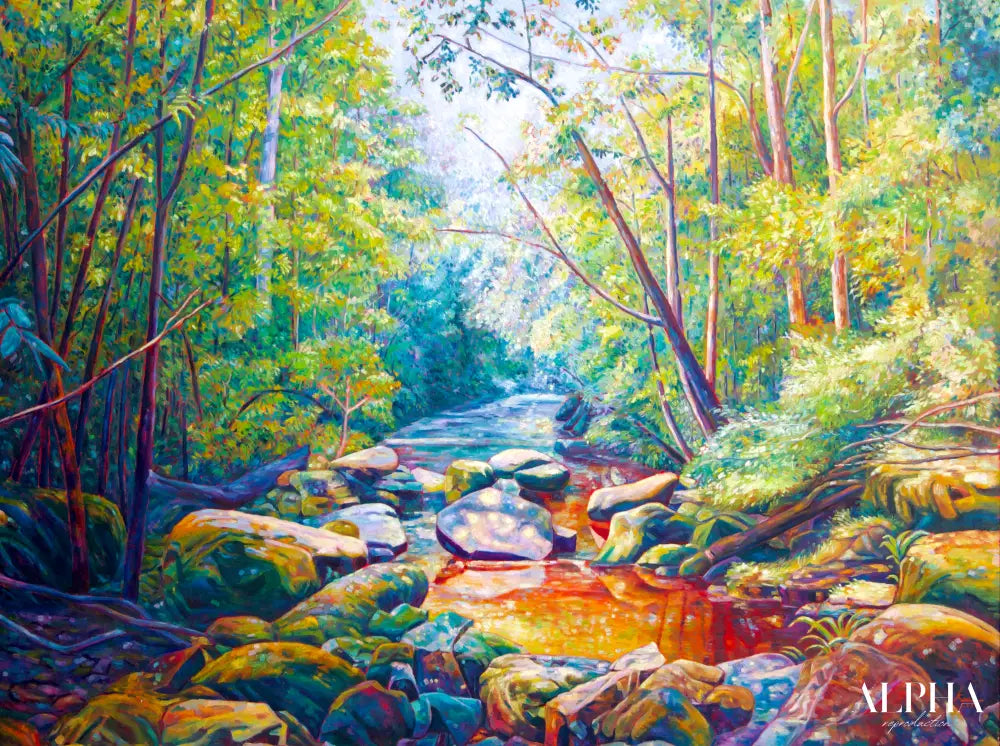 The Beautiful Forest - Kanchana | 160 X 120 cm Reproductions de tableaux à la peinture à l’huile