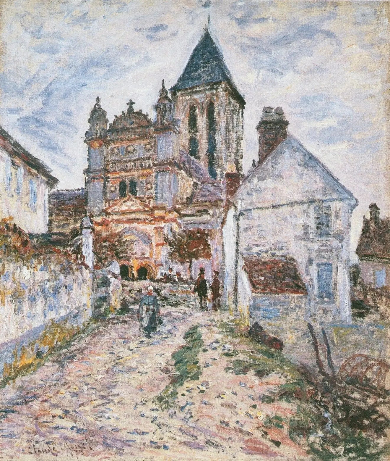 The Church at Vétheuil - Claude Monet image 1 reproduction artisanale de tableau