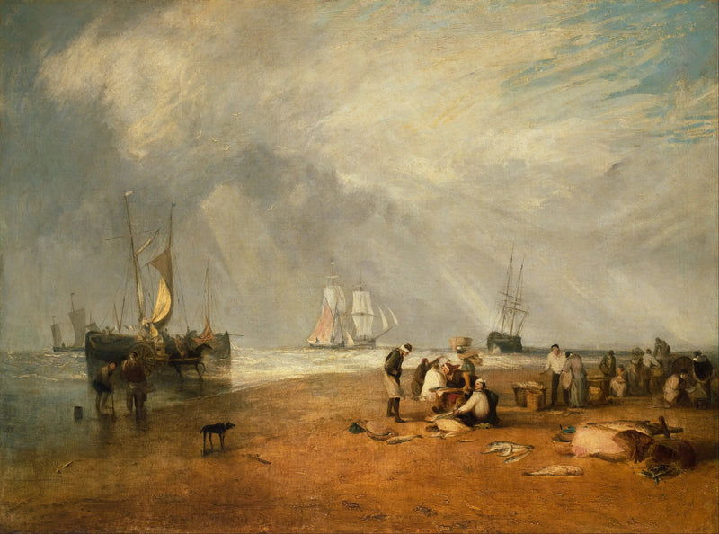 The Fish Market at Hastings Beach - J. M. W. Turner