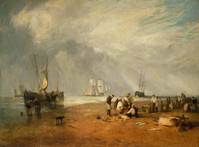 The Fish Market at Hastings Beach - J. M. W. Turner