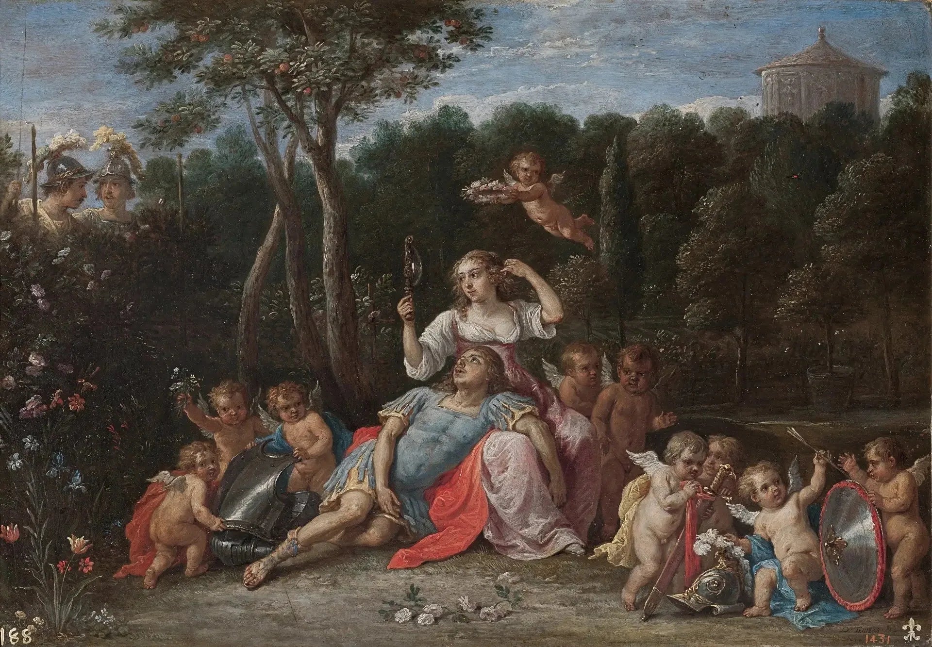 The Garden of Armida - David Teniers le Jeune image 1 reproduction d’œuvre d’art à l’huile