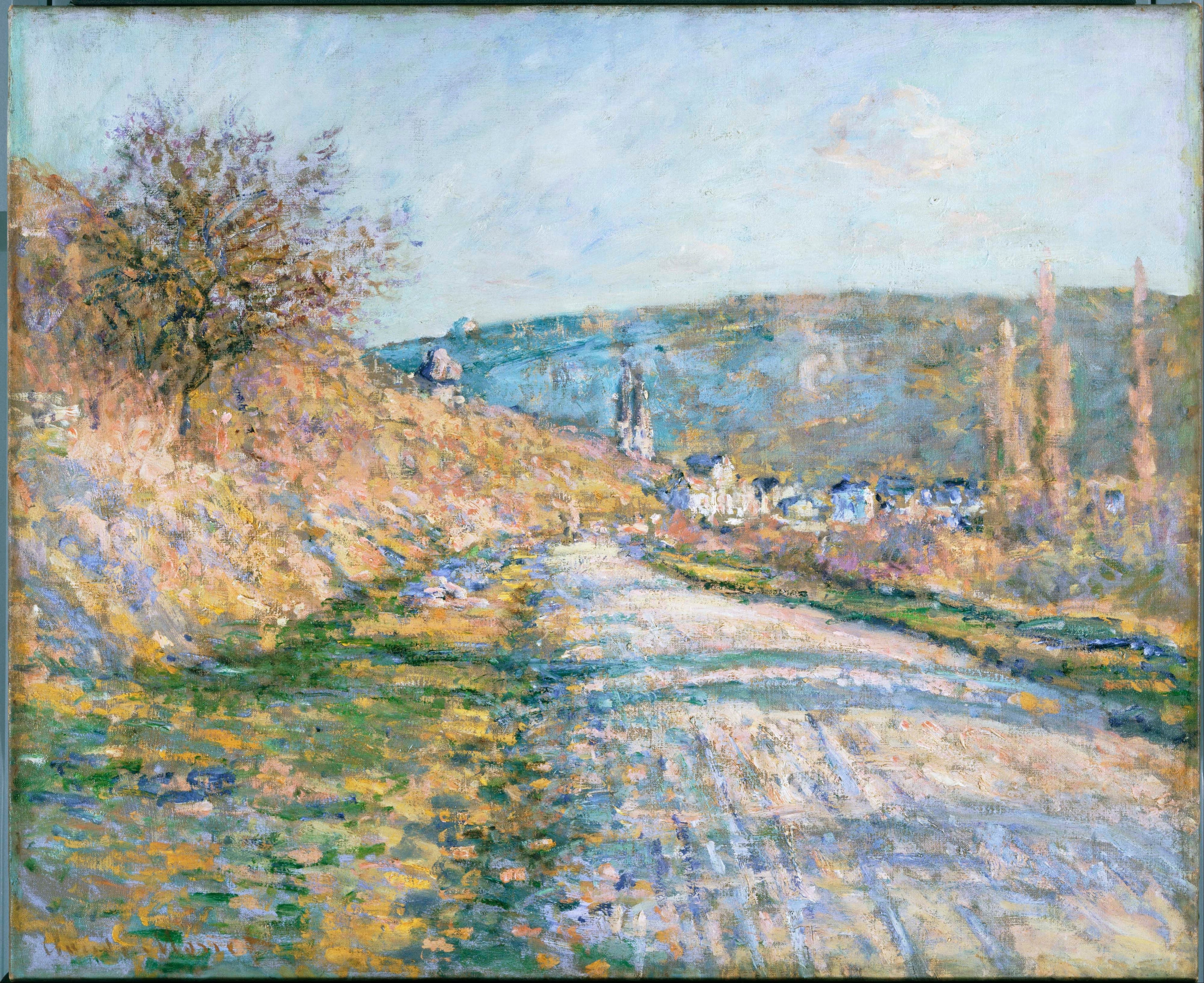 Reproduction du tableau « The Road to Vétheuil - Claude Monet » par Alpha Reproduction en peinture à l’huile