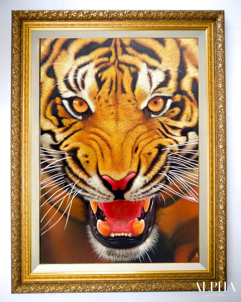 The Strength of the Tiger - Ketwalin | 95 x 105 cm Reproductions de tableaux à la peinture à l’huile