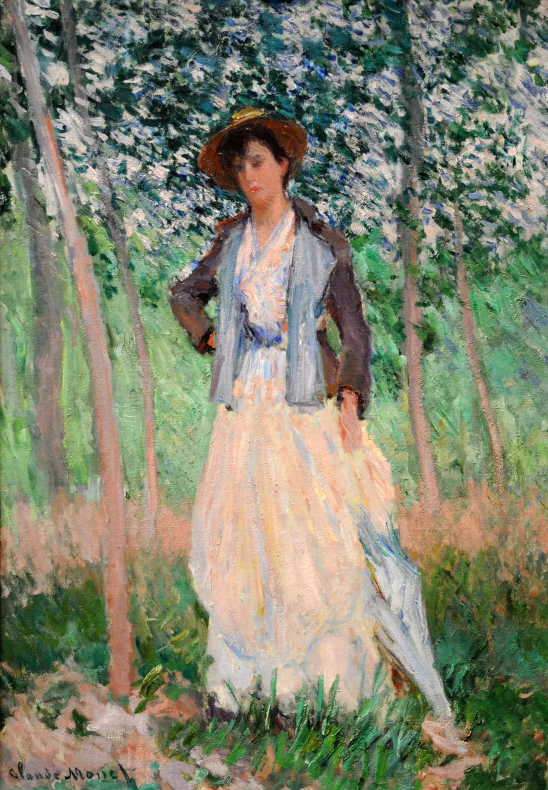 The Stroller (Suzanne Hoschedé, later Mrs. Theodore Earl Butler, 1868–1899) - Claude Monet