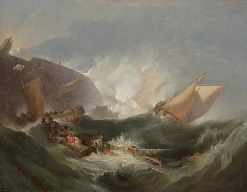 The Wreck of a transport ship - J. M. W. Turner