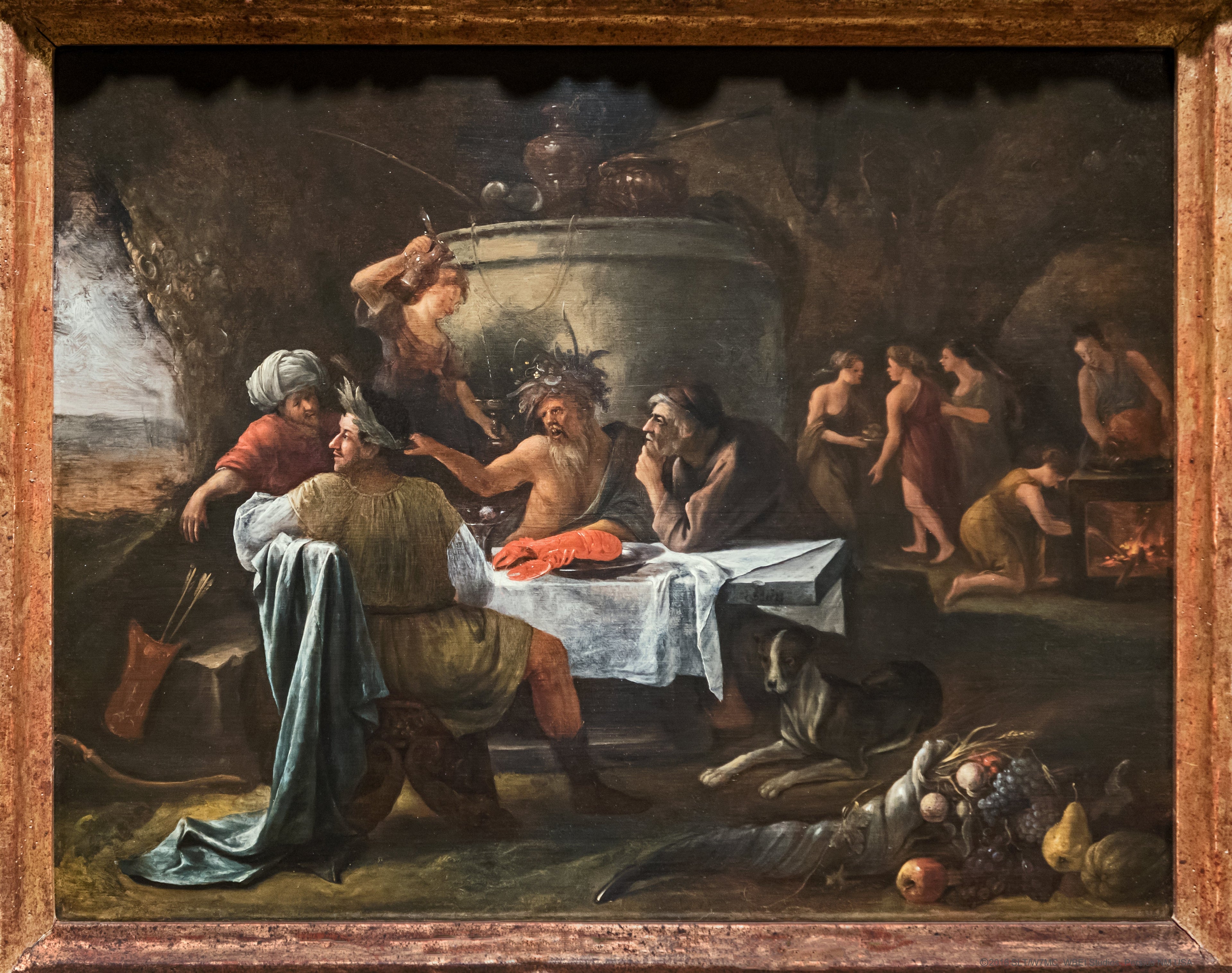 Thésée et Achéloos - Jan Steen image 1 reproduction artisanale de tableau