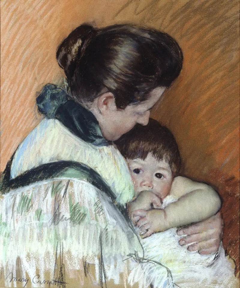 Thomas endormi suce son pouce - Mary Cassatt
